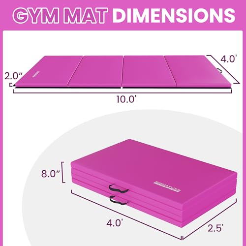 Folding Exercise Gymnastics Mat 2" Thick with Carrying Handles F717
