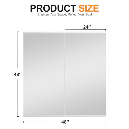 Delma Wall Full Length Mirror with Aluminium Frame, 56x15, Black Z730