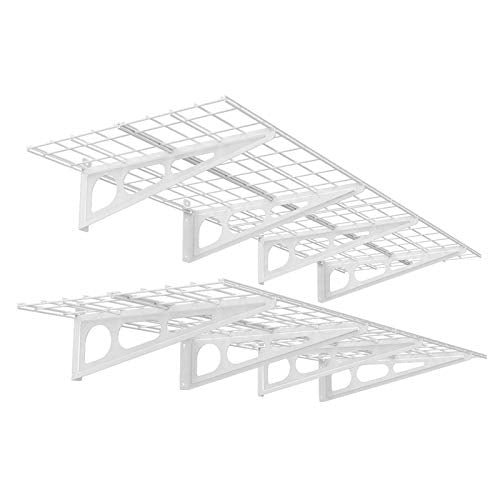 FLEXIMOUNTS 2-Pack 2x6ft Garage Wall Shelving Rack, Black C244838