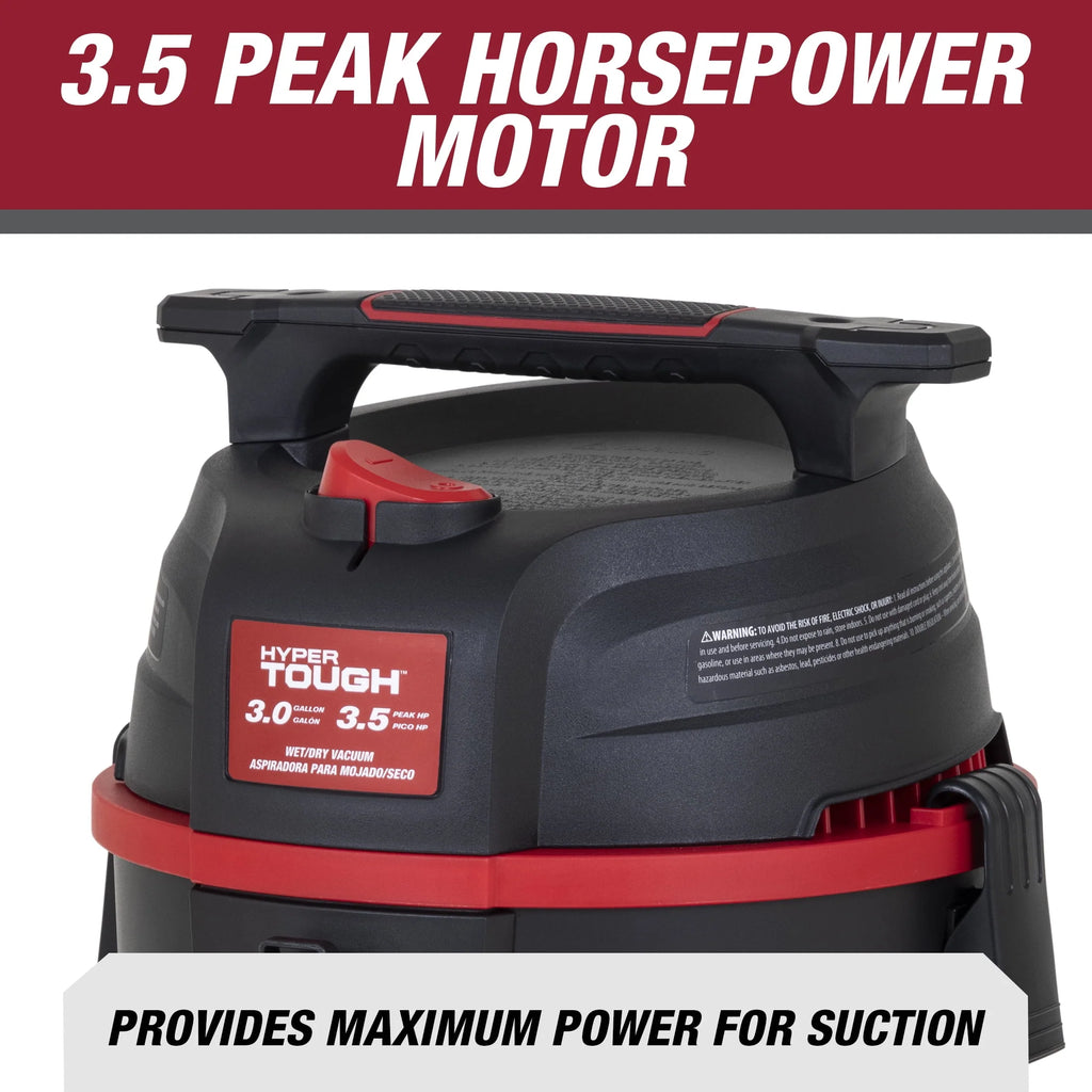 Hyper Tough 3 Gallon Wet Dry Vac Q7699