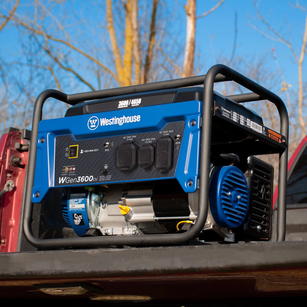Westinghouse 4650 Peak Watt Portable Gas Generator with CO Sensor C8287