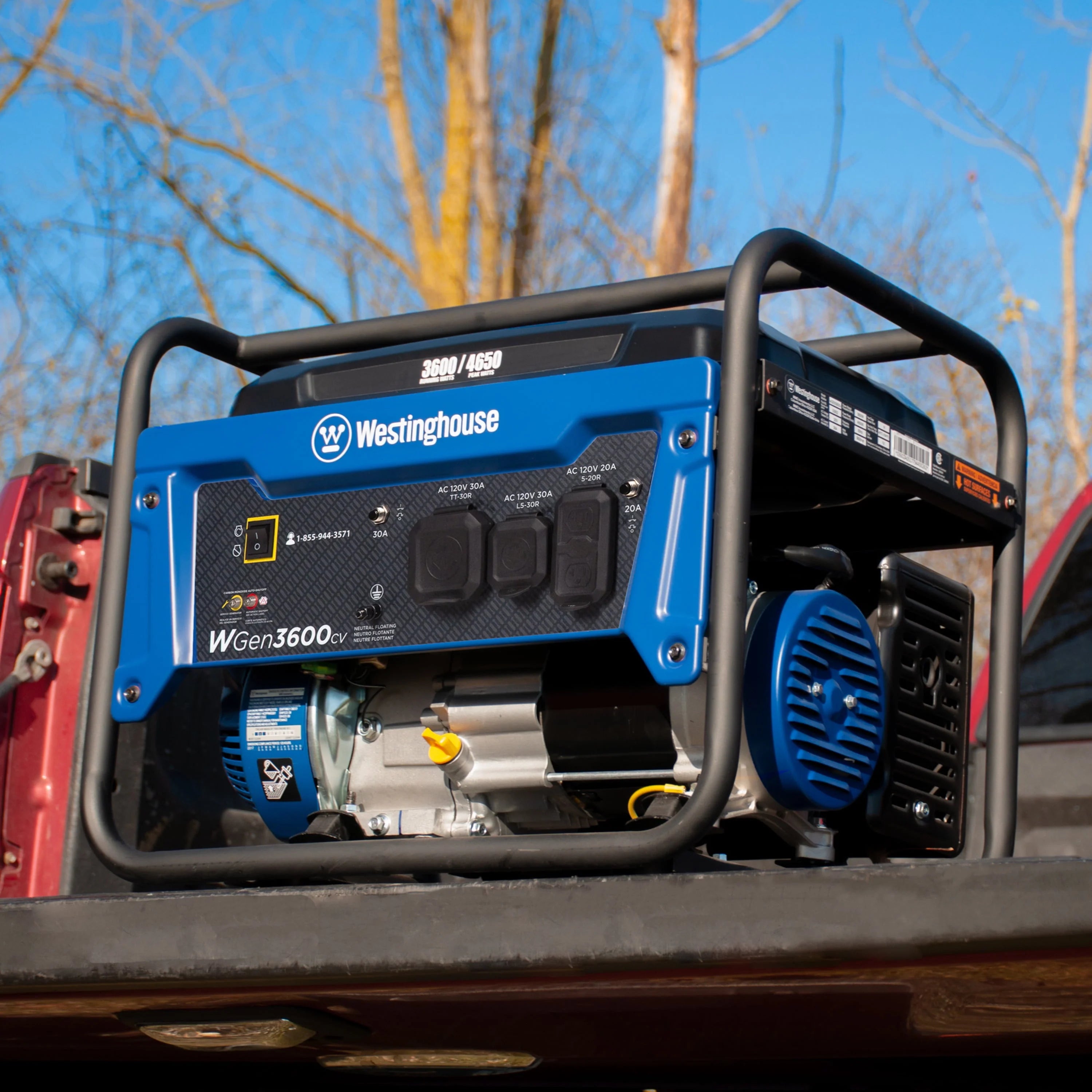 Westinghouse 4650 Peak Watt Portable Gas Generator with CO Sensor C8287