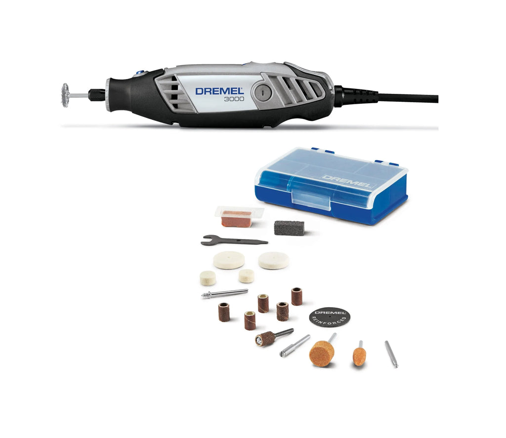 Dremel 3000-N/18 Variable Speed Rotary Tool with EZ Twist™ Nose Cap, 18 Accessories