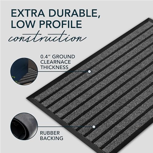 ubdyo Extra Durable Door Mat Non-Slip Outdoor Entrance 30" x 17" Bright Brown W5648