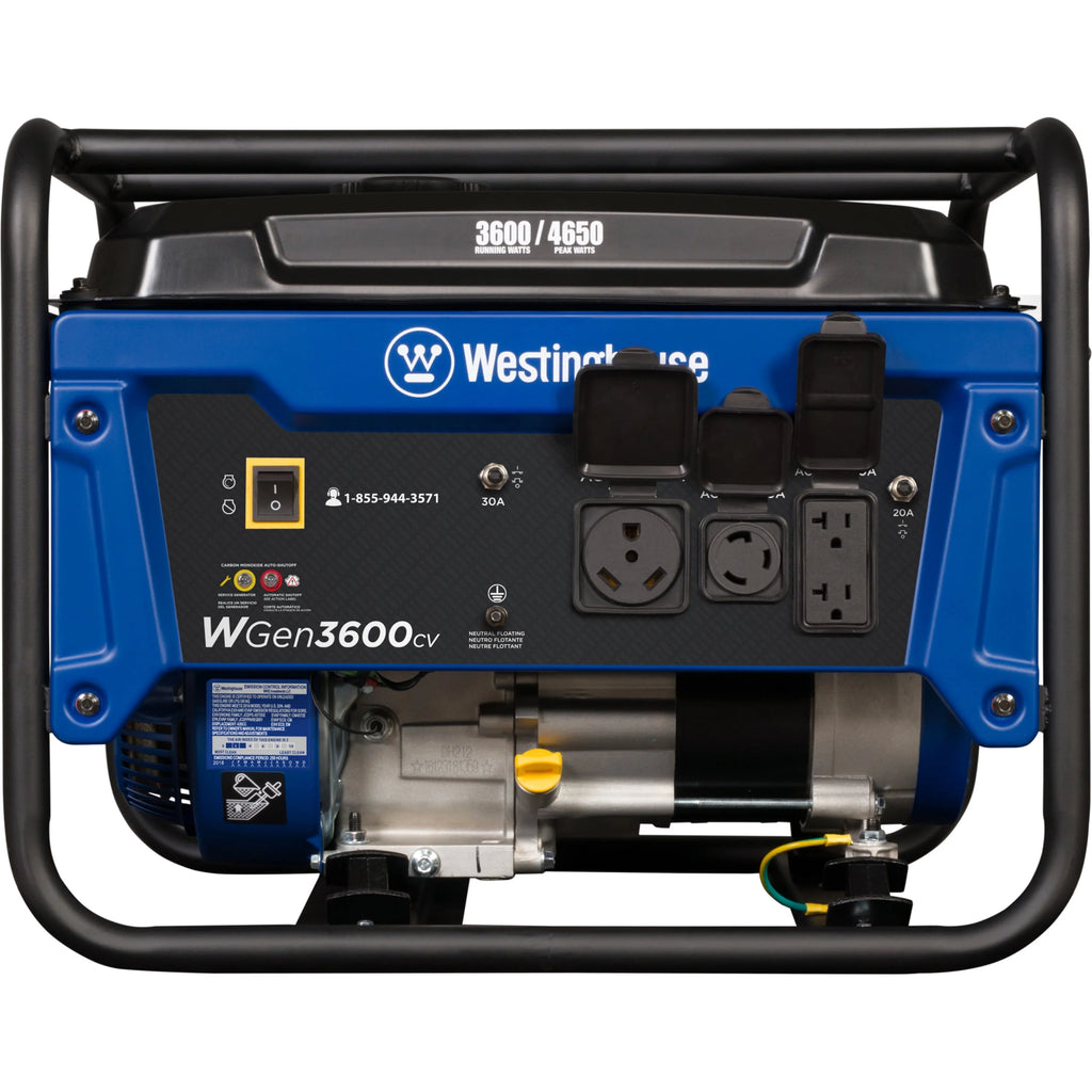 Westinghouse 4650 Peak Watt Portable Gas Generator with CO Sensor C8287