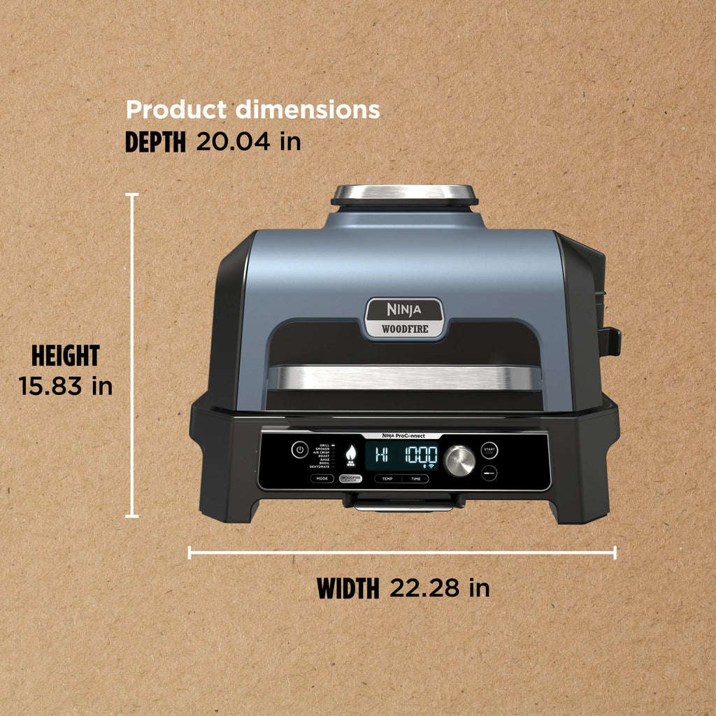 Ninja Woodfire ProConnect XL Outdoor 7-in-1 Grill & Smoker, App Enabled, OG900 A5992