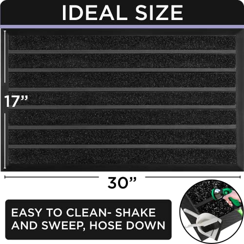 ubdyo Extra Durable Door Mat Non-Slip Outdoor Entrance 30" x 17" Bright Brown W5648