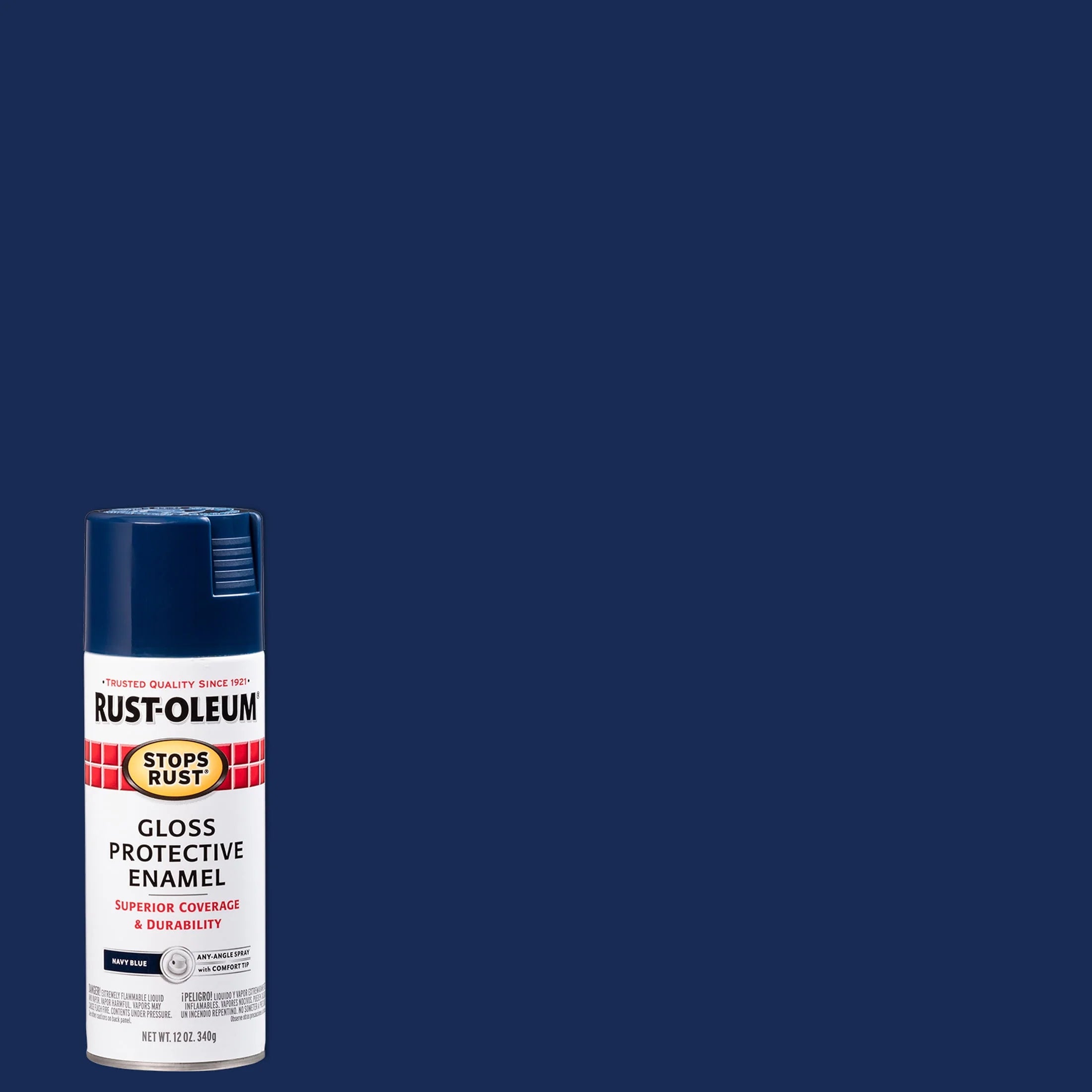 Rust-Oleum Stops Rust Satin Protective Enamel Spray Paint 285092, 12 oz Y531