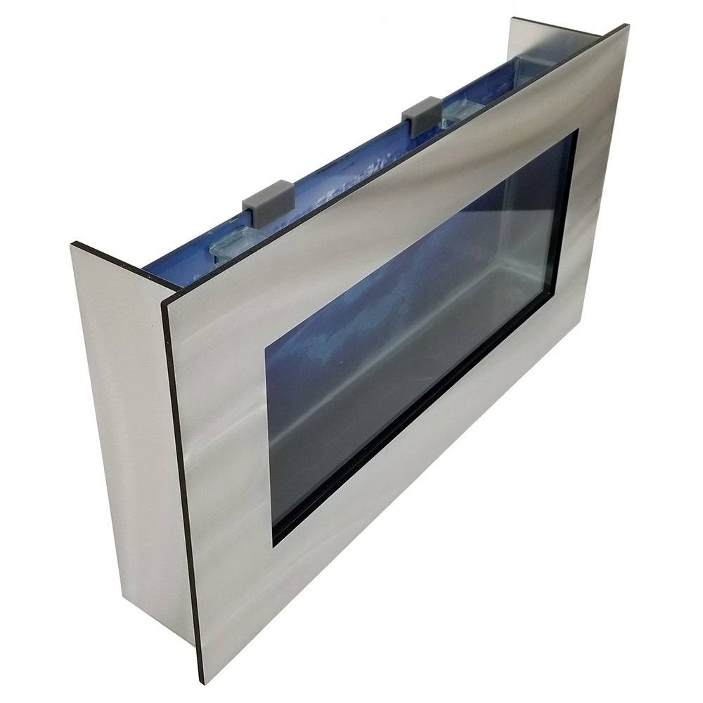 Aussie Aquariums 2.0 Wall Mounted Aquarium - Brushed Silver M270902