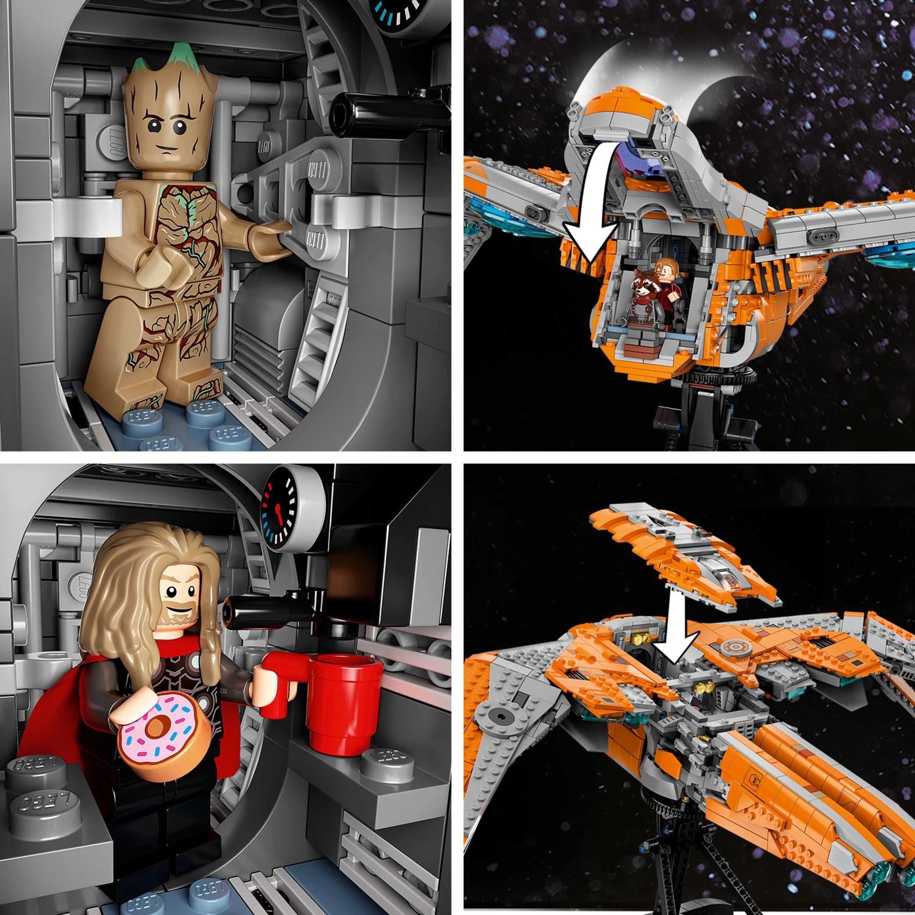 LEGO Marvel The Guardians' Ship 76193 Building Toy A9962