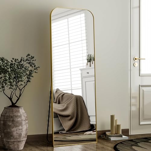 HARRITPURE 57"x20" Full Length Mirror with Aluminum Frame, Gold A38098