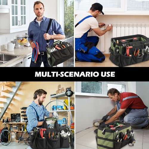 Heavy Duty 15 Inch Portable Tool Bag with Adjustable Shoulder Strap P216208