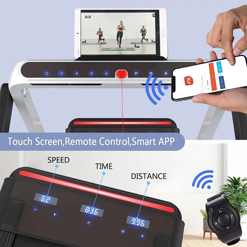 Under Desk Treadmill 2 in 1 Folding Portable Walking Electric with Remote Control S2694
