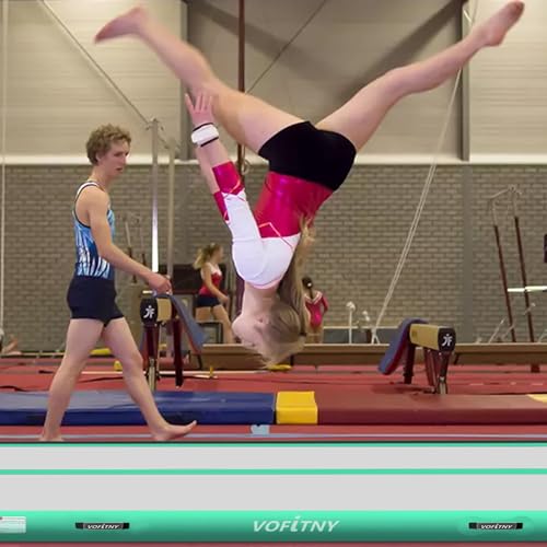 VOFiTNY Inflatable Gymnastics Air Track Tumbling Mat with Pump L674