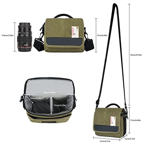 Besnfoto Camera Bag Small DSLR Shoulder Bag Waterproof Crossbody W879210
