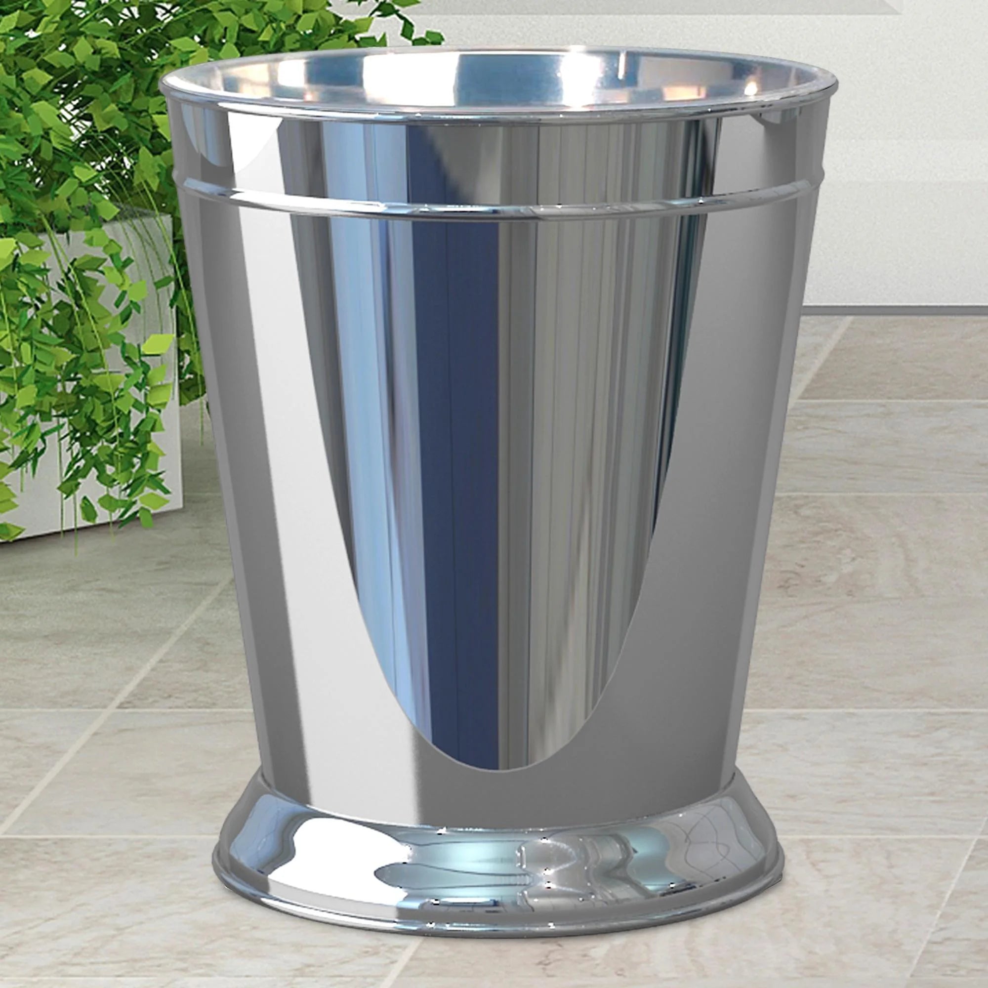 nu steel Timeless Decorative Stainless Steel Trash Can for Bathroom W234