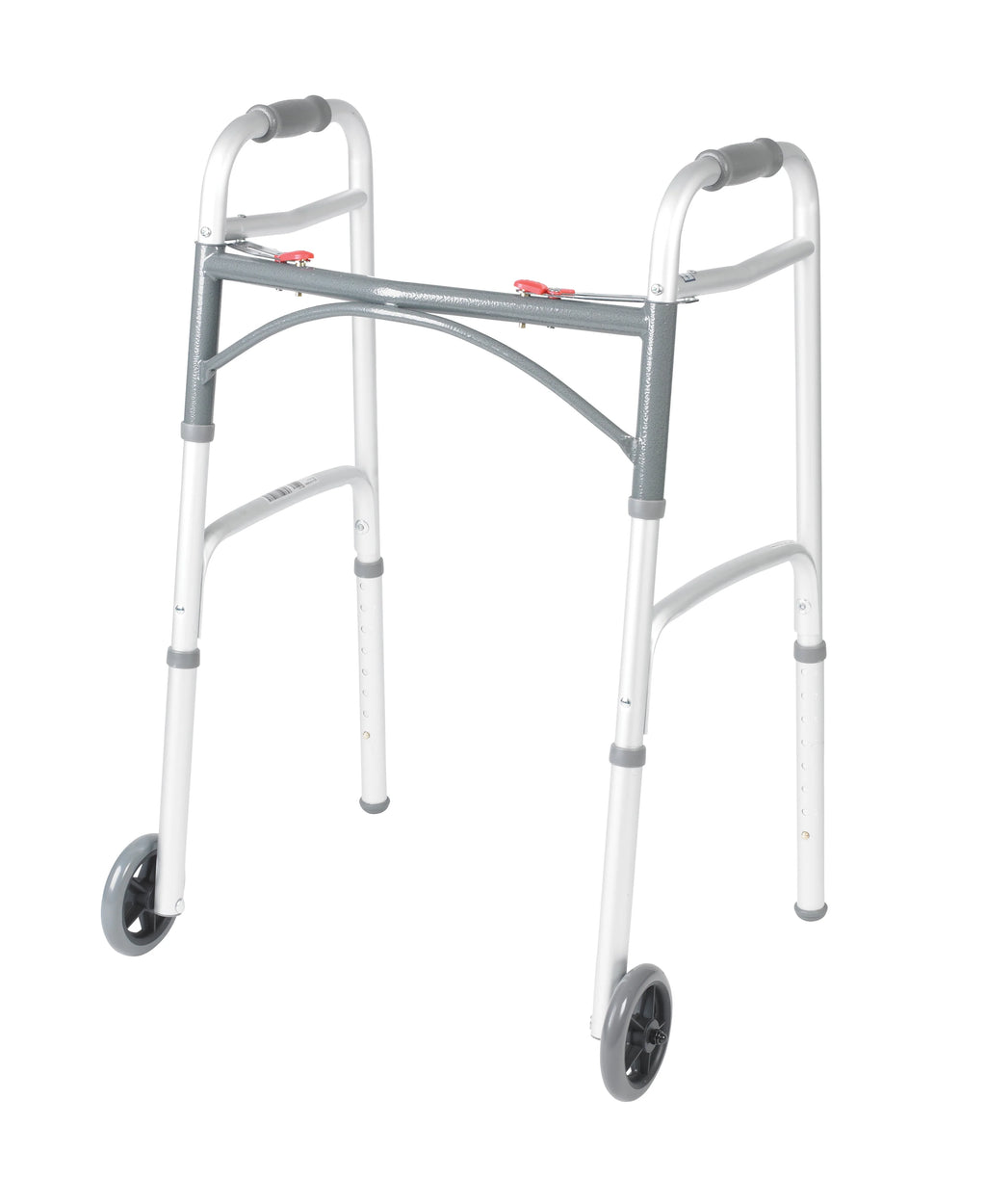 Drive Medical PreserveTech Deluxe Two Button Folding Walker with 5 Wheels