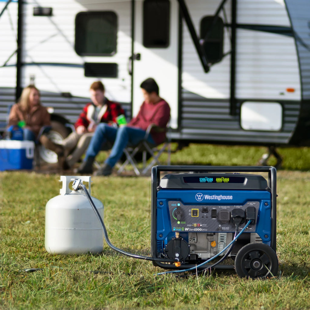 Westinghouse 6500 Peak Watt Dual Fuel Portable Generator with CO Sensor P73605