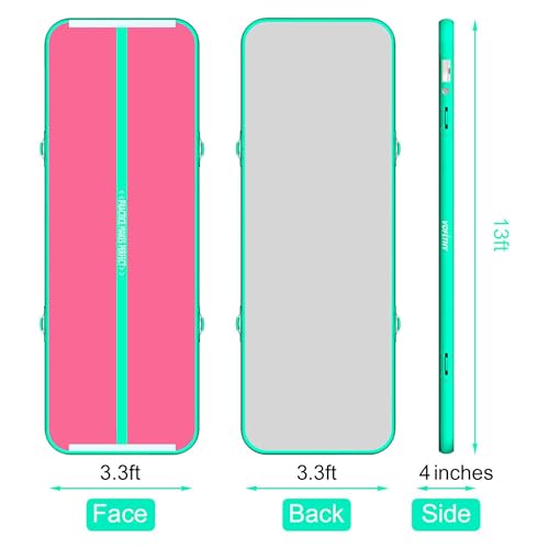 VOFiTNY Inflatable Gymnastics Air Track Tumbling Mat with Pump L674
