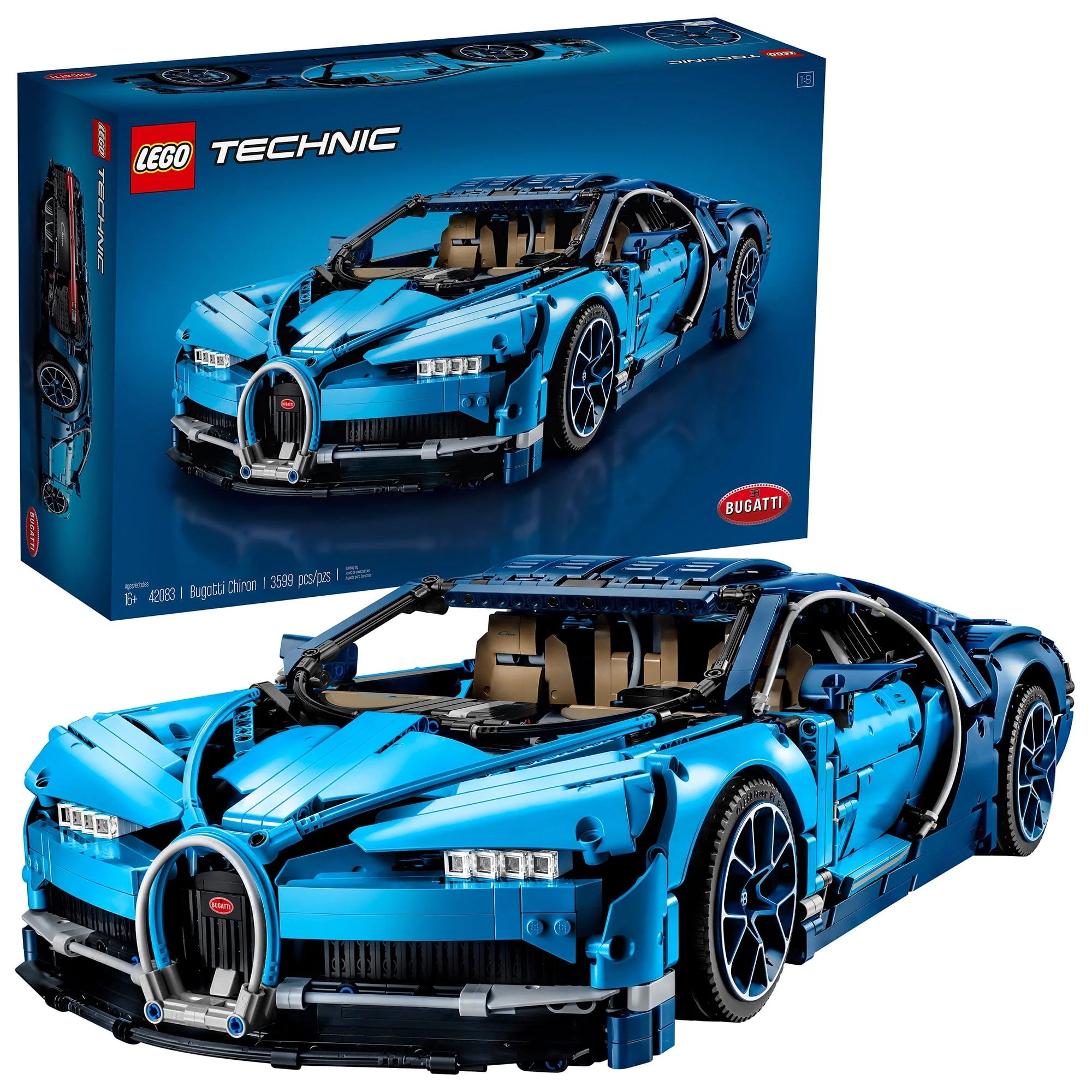LEGO Technic Bugatti Chiron 42083 Race Car Building Kit C965