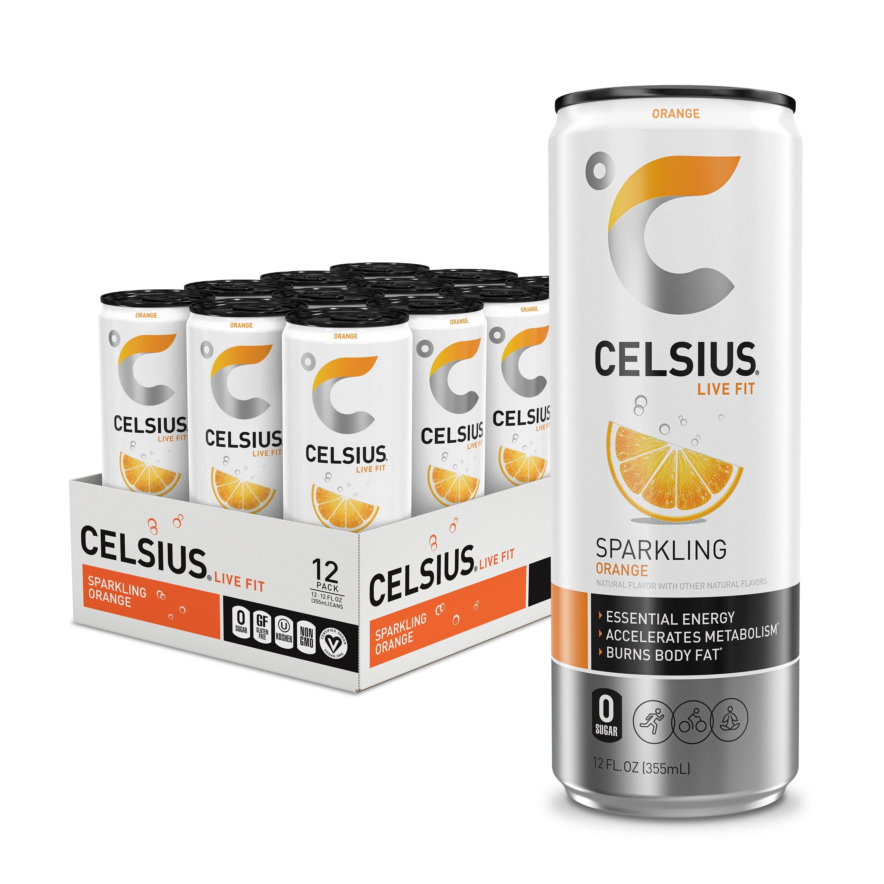 CELSIUS Sparkling Space Variety Pack, Functional Energy Drink, 12 fl oz, 12-Pack T823