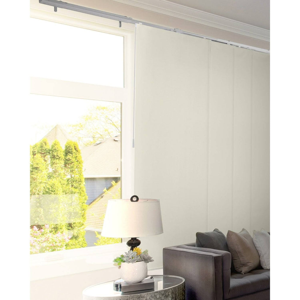 Chicology Blackout Sliding Panel Track Blind, Ivory, 86"W x 96"H C76216