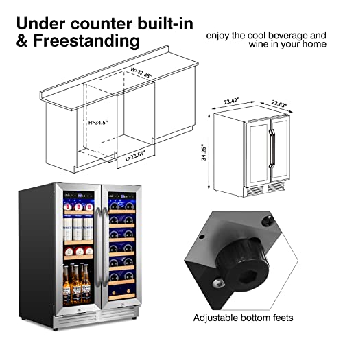 Electric Humidor Cabinet 35L with Digital LED Screen and Humidity Control C6096