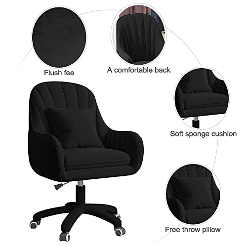 Mid-Back Upholstered Swivel Task Chair for Home Office N37900