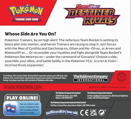 Pokemon TCG Scarlet & Violet Destined Rivals Booster Display Box 36 Packs V4533