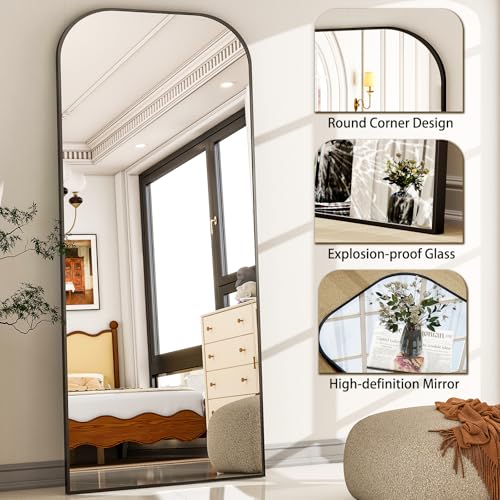 HARRITPURE 57"x20" Full Length Mirror with Aluminum Frame, Gold A38098