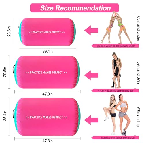 VOFiTNY Inflatable Gymnastics Air Track Tumbling Mat with Pump L674