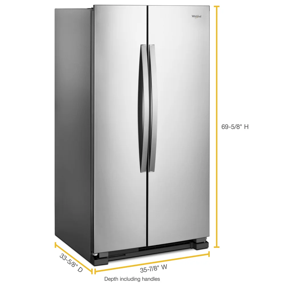 Whirlpool WRS315SNH 36" Side-by-Side Refrigerator, Stainless Steel S3149