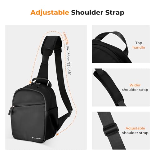 K&F Concept Camera Sling Bag Small Crossbody Shoulder Backpack for DSLR/Mirrorless U627