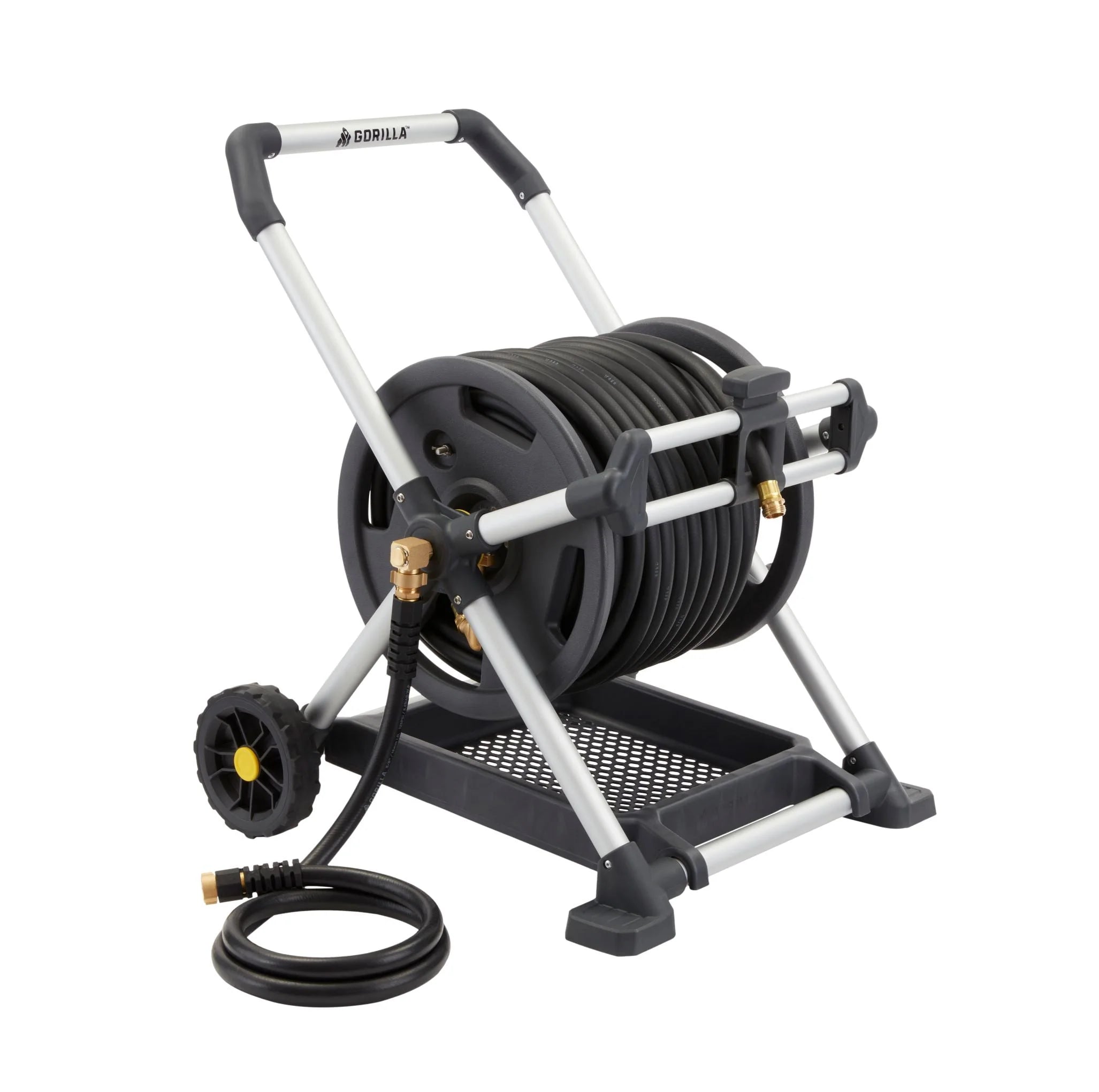 Gorilla 150 ft. Aluminum Zero-Rust Upright Hose Reel E14305