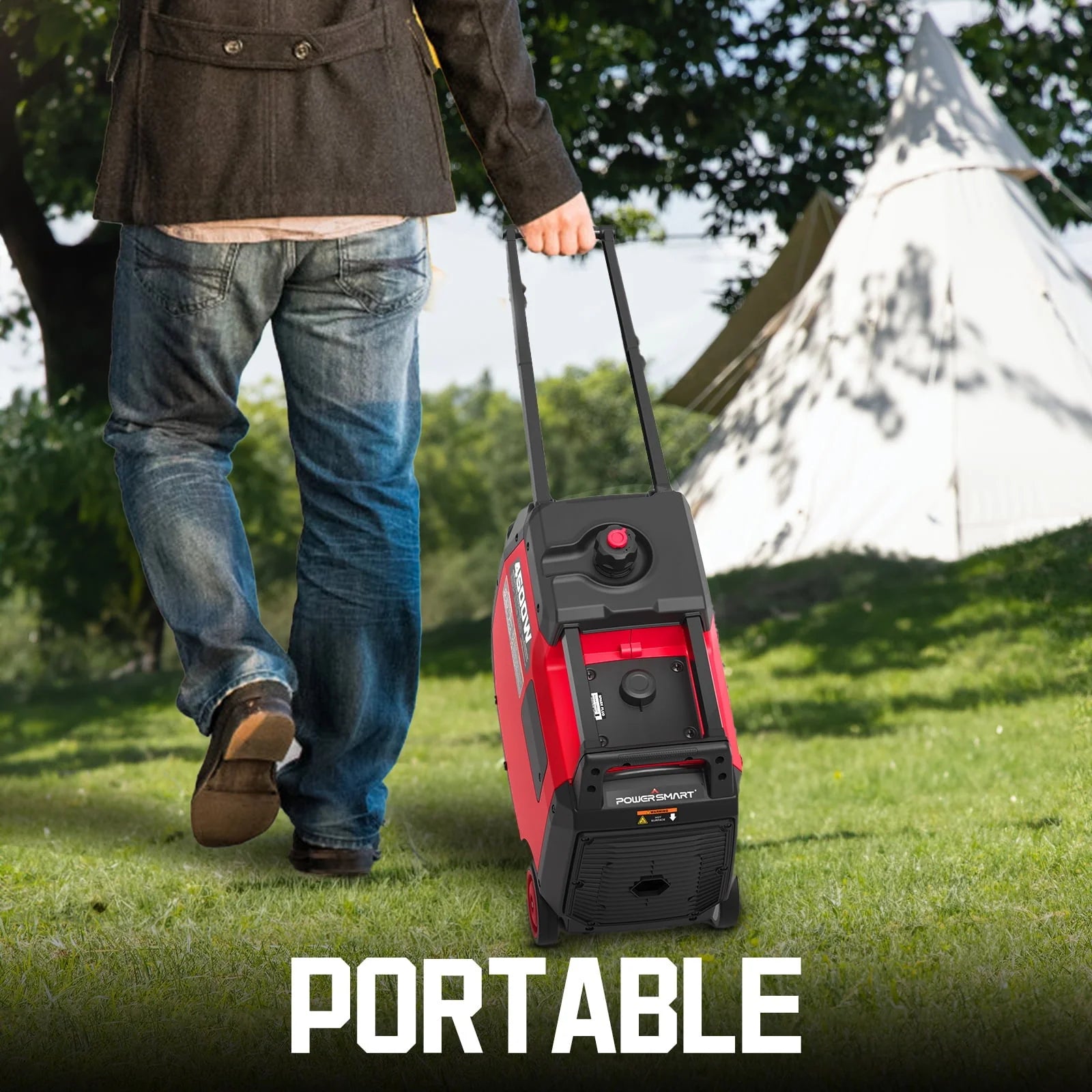 PowerSmart 4500W Portable Inverter Generator with Electric Start Q746