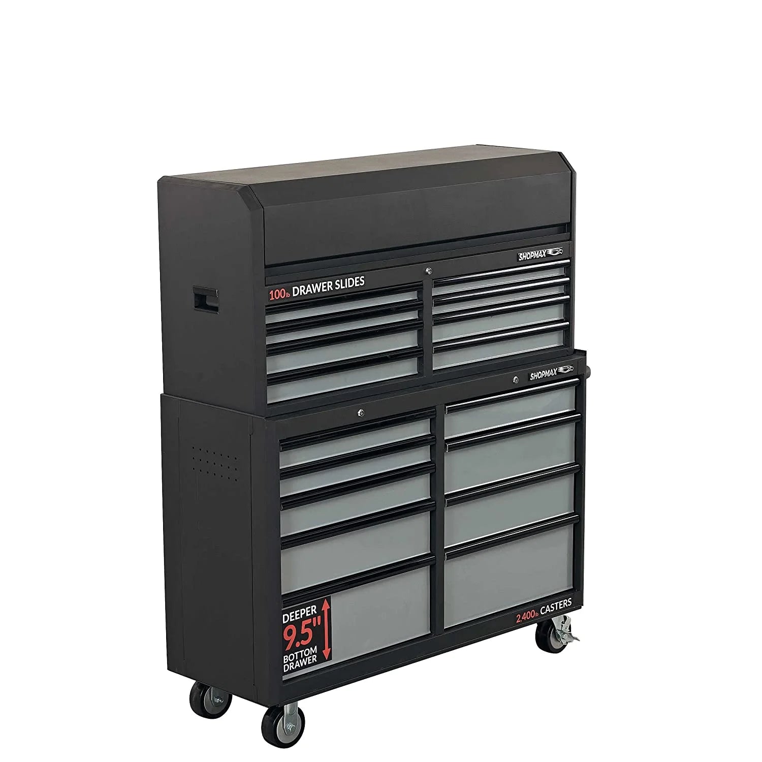 52 in. 17-Drawer Tool Chest and Rolling Cabinet F2222