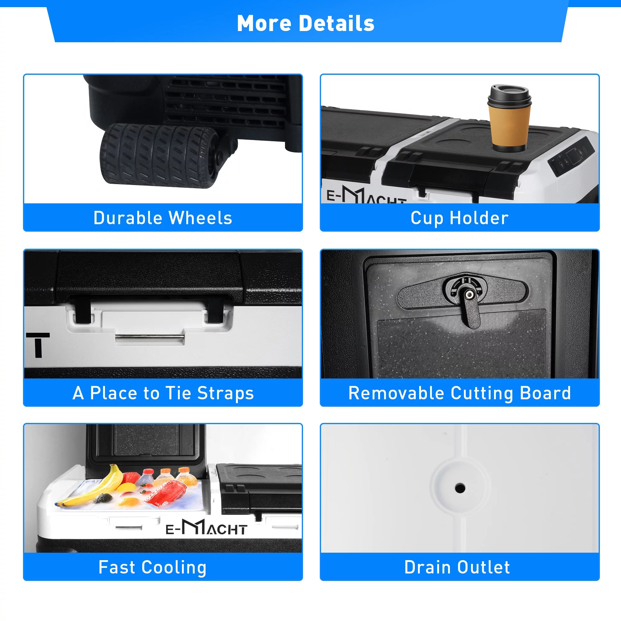 12V Portable Dual Zone Car Refrigerator 31.7QT with WiFi App Control N5786