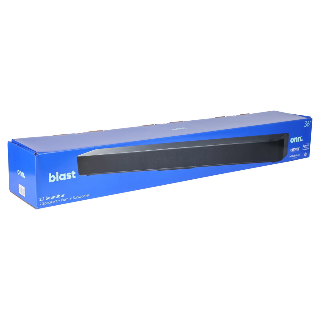 onn. 2.1 Soundbar System with Built-in Subwoofer, 36 J81416