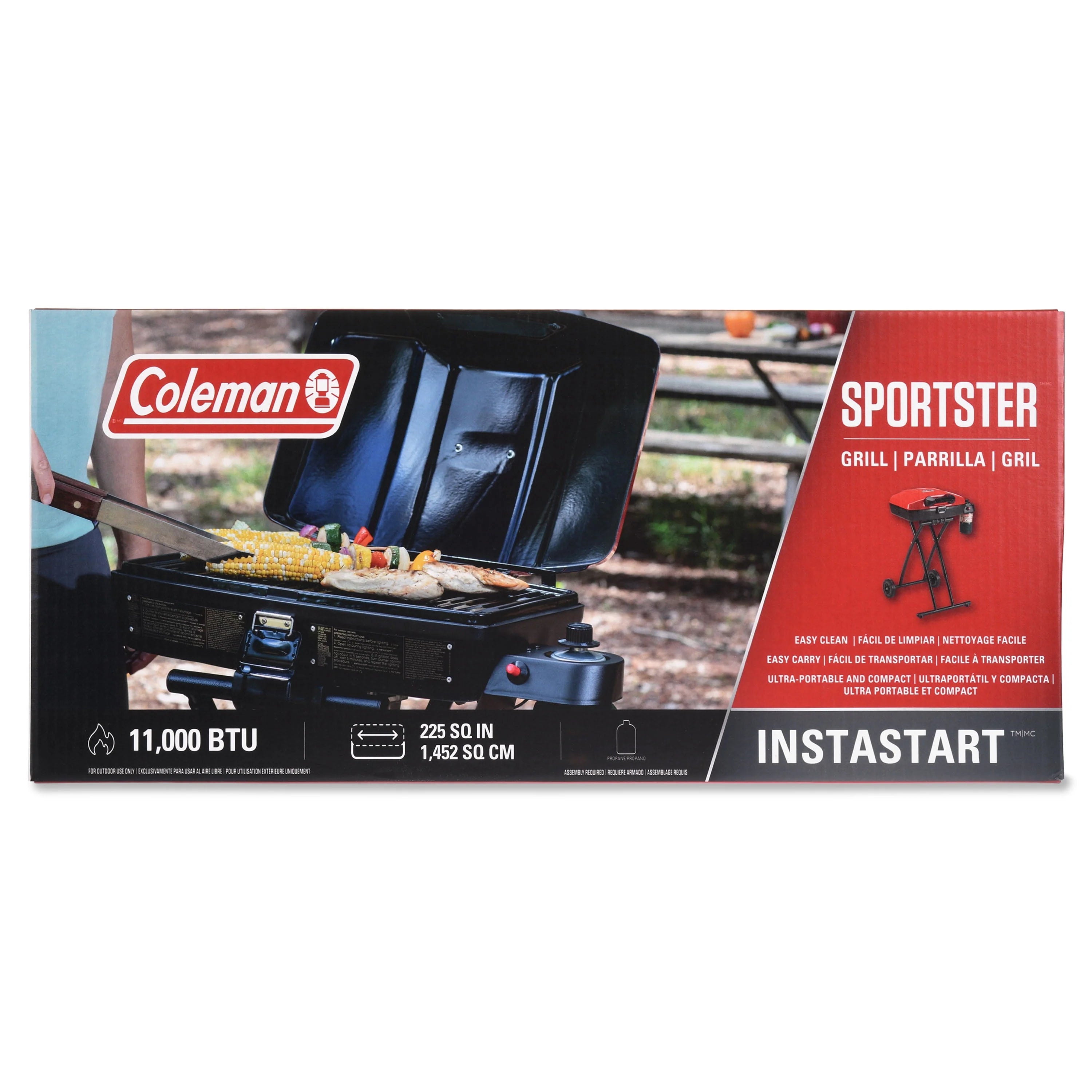Coleman Portable Sportster 1-Burner Propane Grill, Red H116