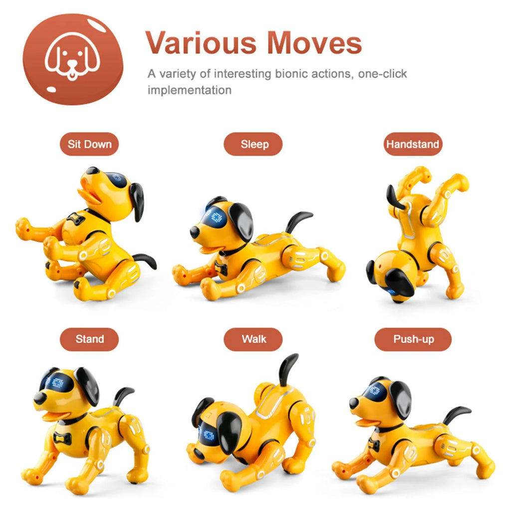 JJRC R19 Remote Control Robot Dog Toy Programmable RC Stunt Puppy X5053