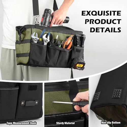Heavy Duty 15 Inch Portable Tool Bag with Adjustable Shoulder Strap P216208