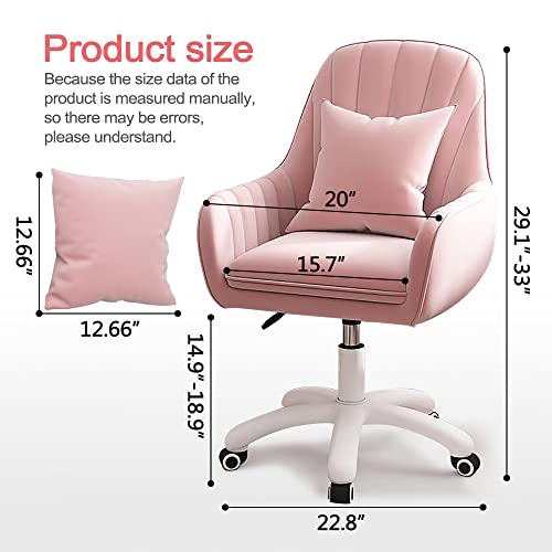 Mid-Back Upholstered Swivel Task Chair for Home Office N37900