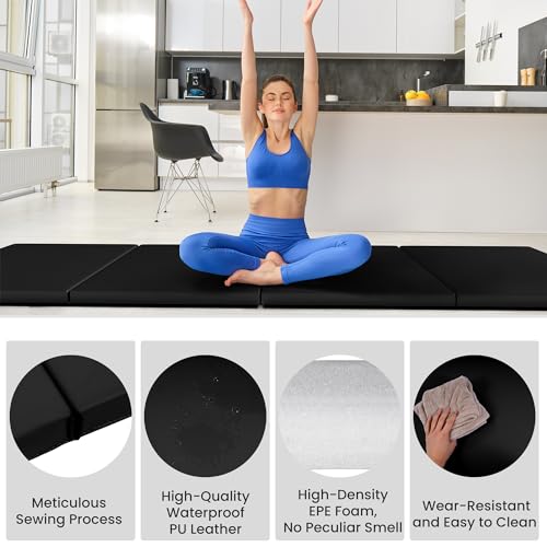 Folding Exercise Gymnastics Mat 2" Thick with Carrying Handles F717