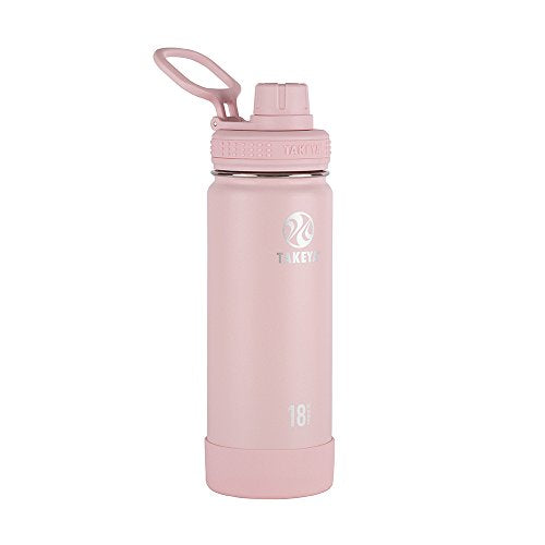 Takeya Actives Water Bottle with Spout Lid, 18 oz, Midnight Blue W579