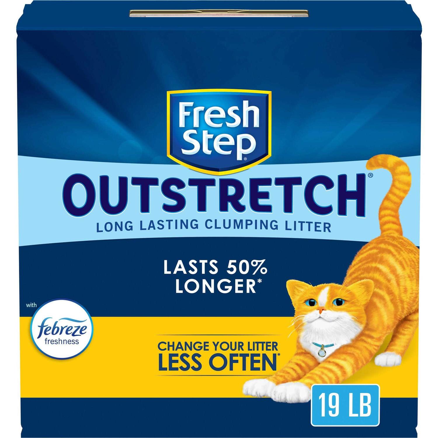Fresh Step Outstretch Febreze Concentrated Clumping Litter