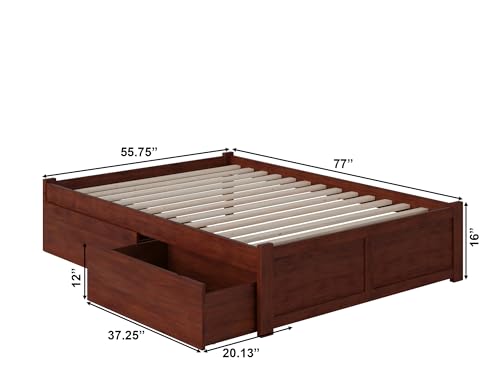 AFI Concord Platform Bed with Storage Drawers J78151