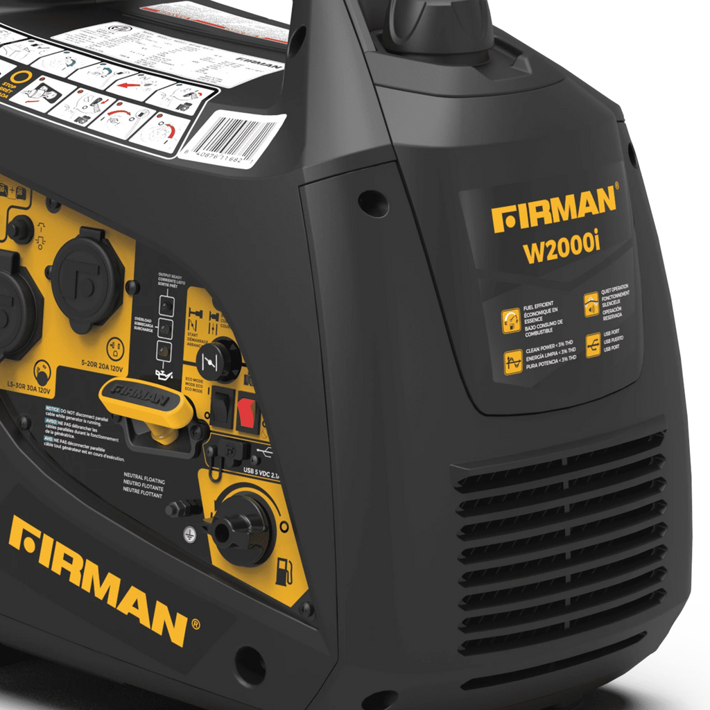 FIRMAN W01682 1600/2000 Watt Gasoline Inverter Generator P1961
