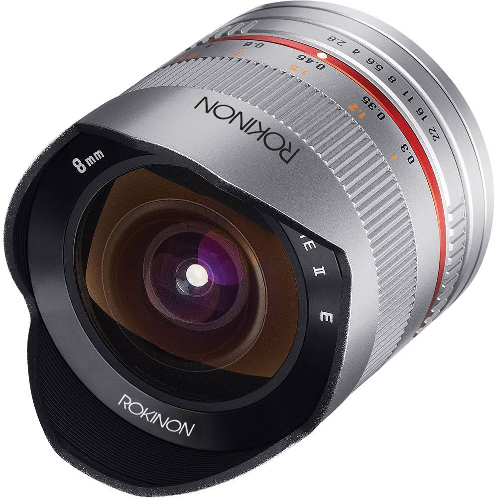 Rokinon 8mm f/2.8 UMC Fisheye Lens for Fujifilm X Mount, Silver G820