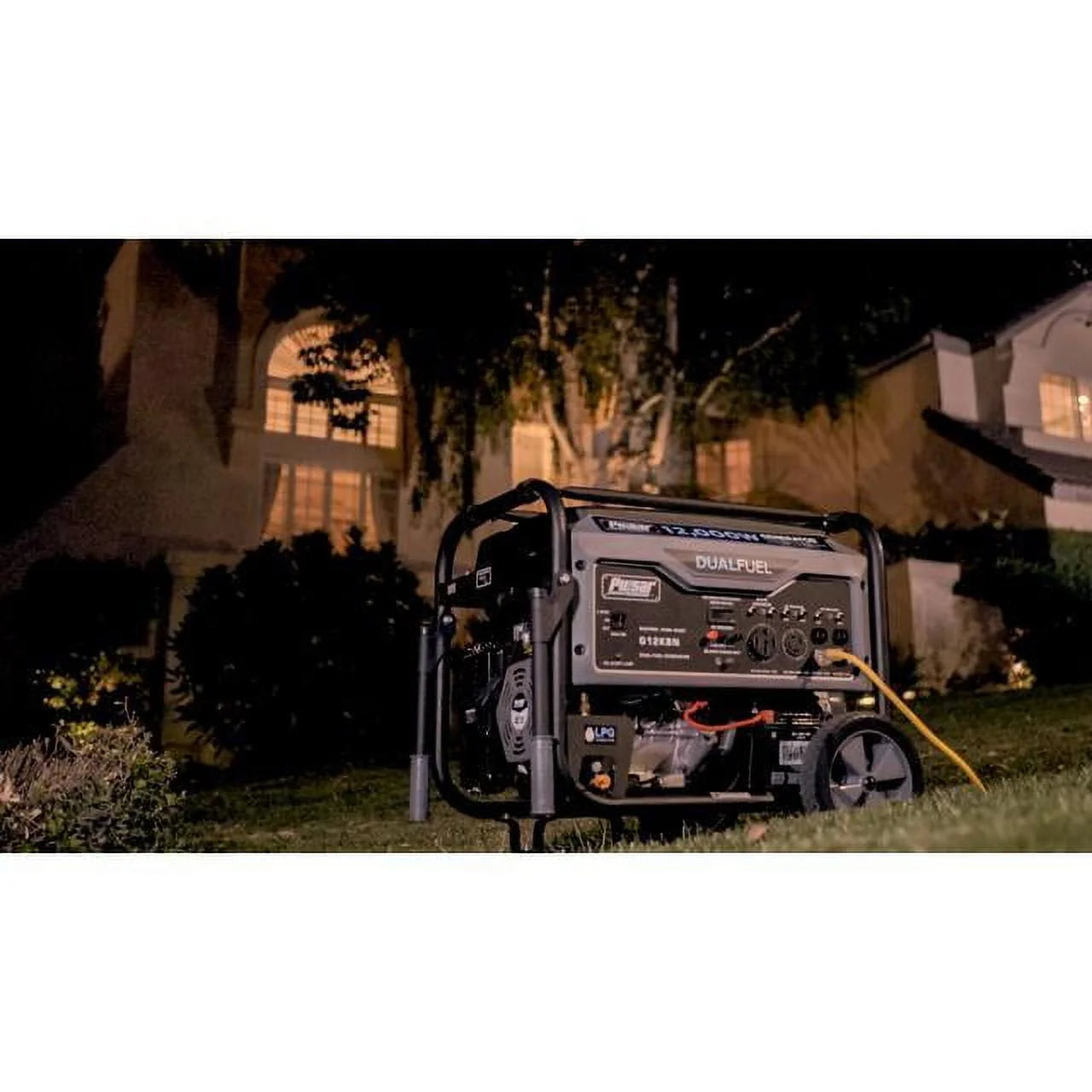 Pulsar 12,000W Dual Fuel Portable Generator with Electric Start K919