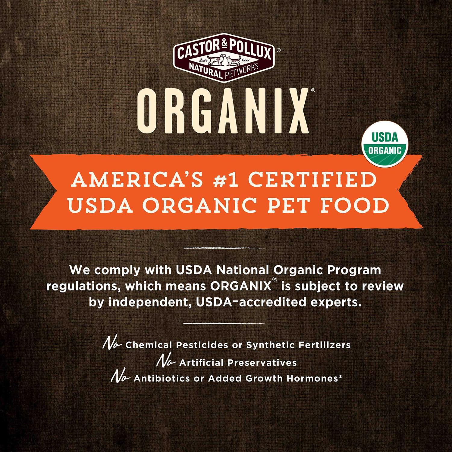 Castor & Pollux Organix Organic Chicken Dry Dog Food H4965